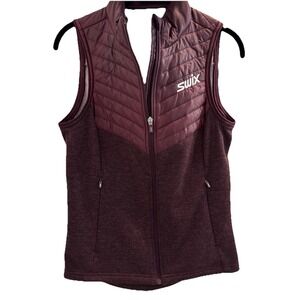 SWIX Blizzrad Womens Vest Bodywarmer Hybrid Insulation size XS Polyester Wool
